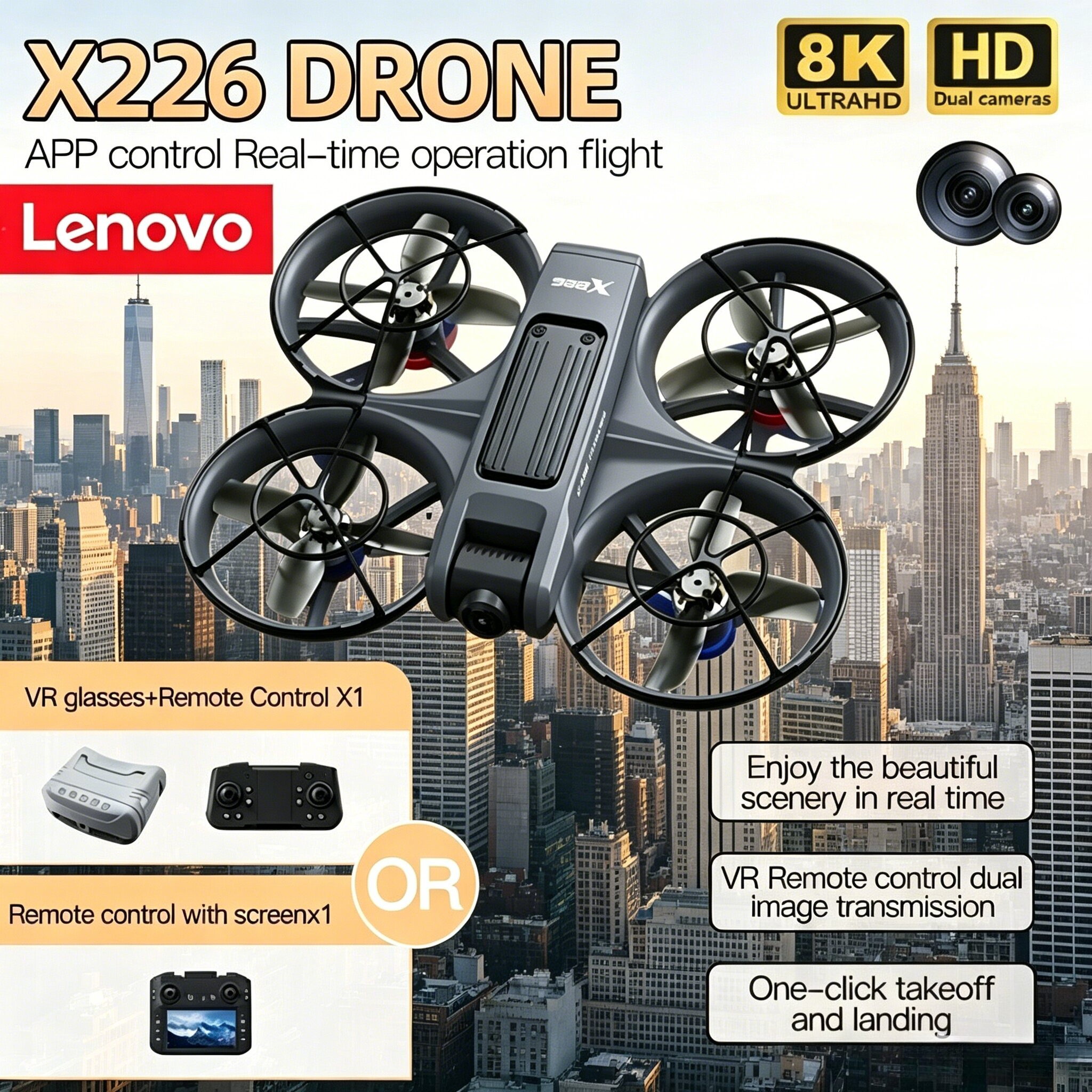 Toys For Kids Video - Lenovo X226 X226VR 8K HD Camera
