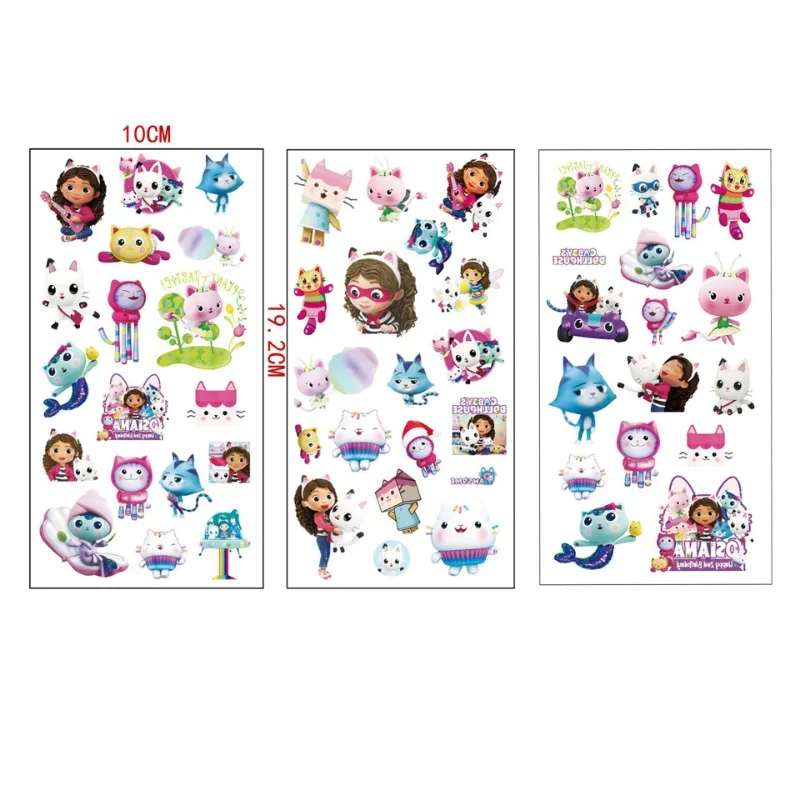 Kids Toys Set - 3pcs New Gabby Dollhouse Sticker Cats
