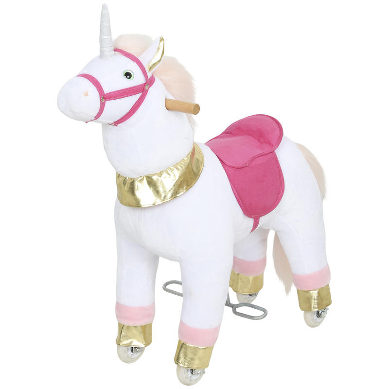 Kids Toys Horse - Qaba Ride on Unicorn Toy for