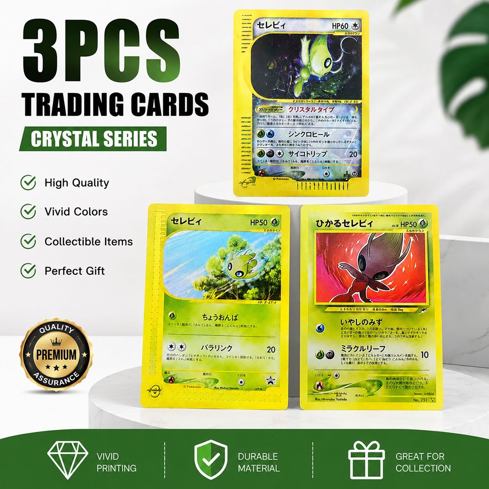 Card Game Kids - Anime PTCG Celebi Shiny Style Trading