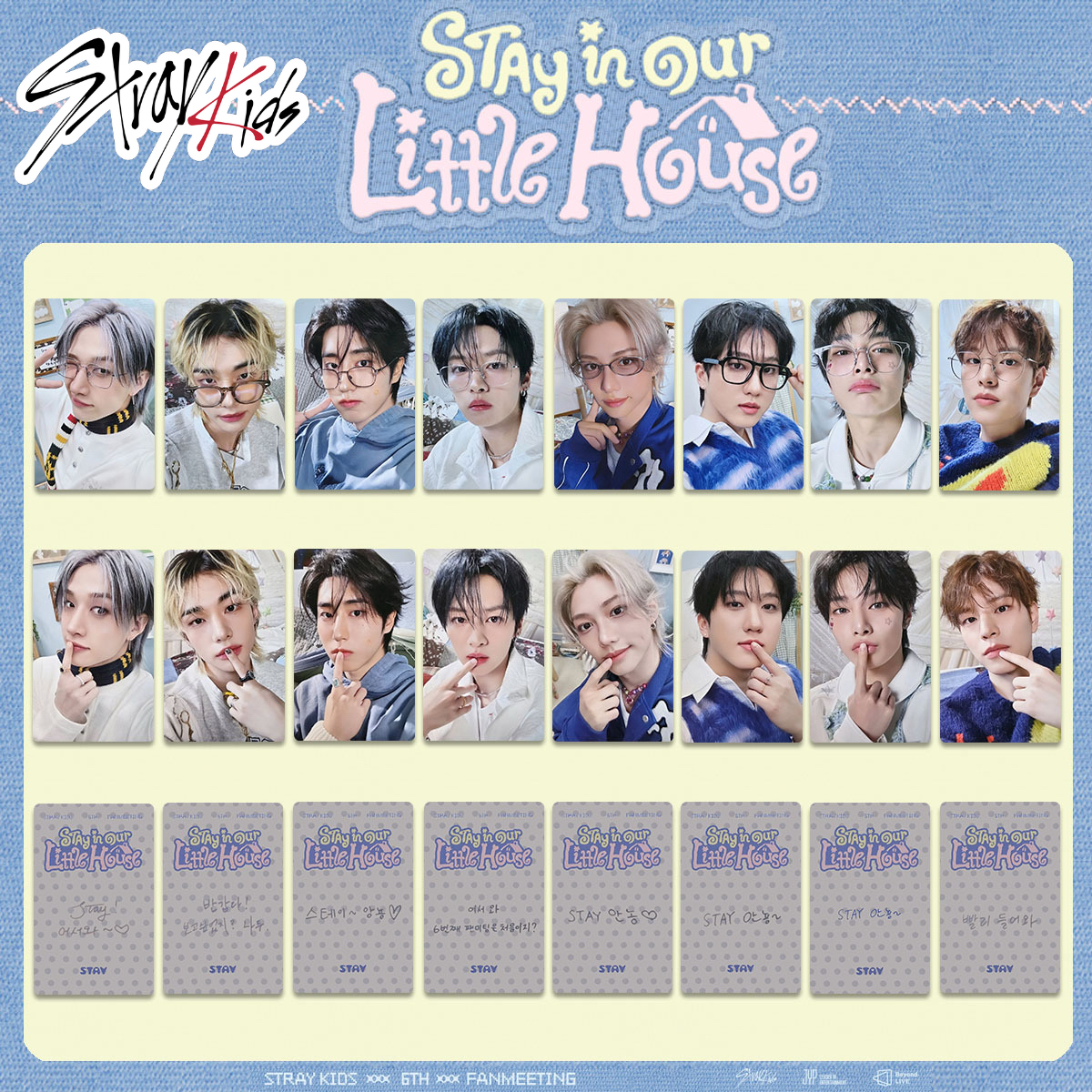 Card Game Kids - 8PCS NEW KPOP Stray Kids FANMEETING