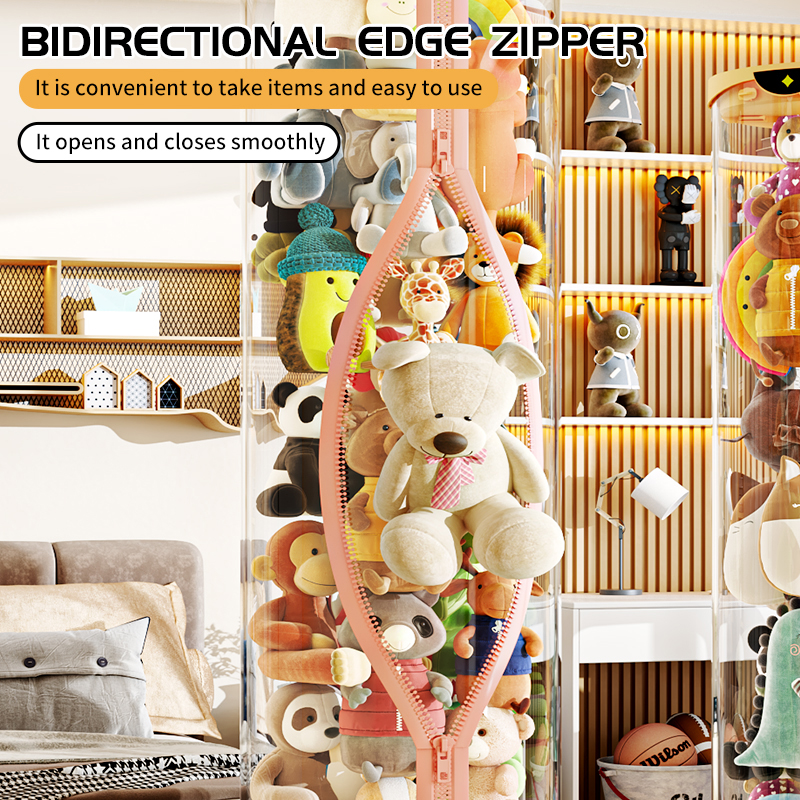 Cartoon Doll Storage Box Plush - Kids Zipper Toys ulasan dan harga