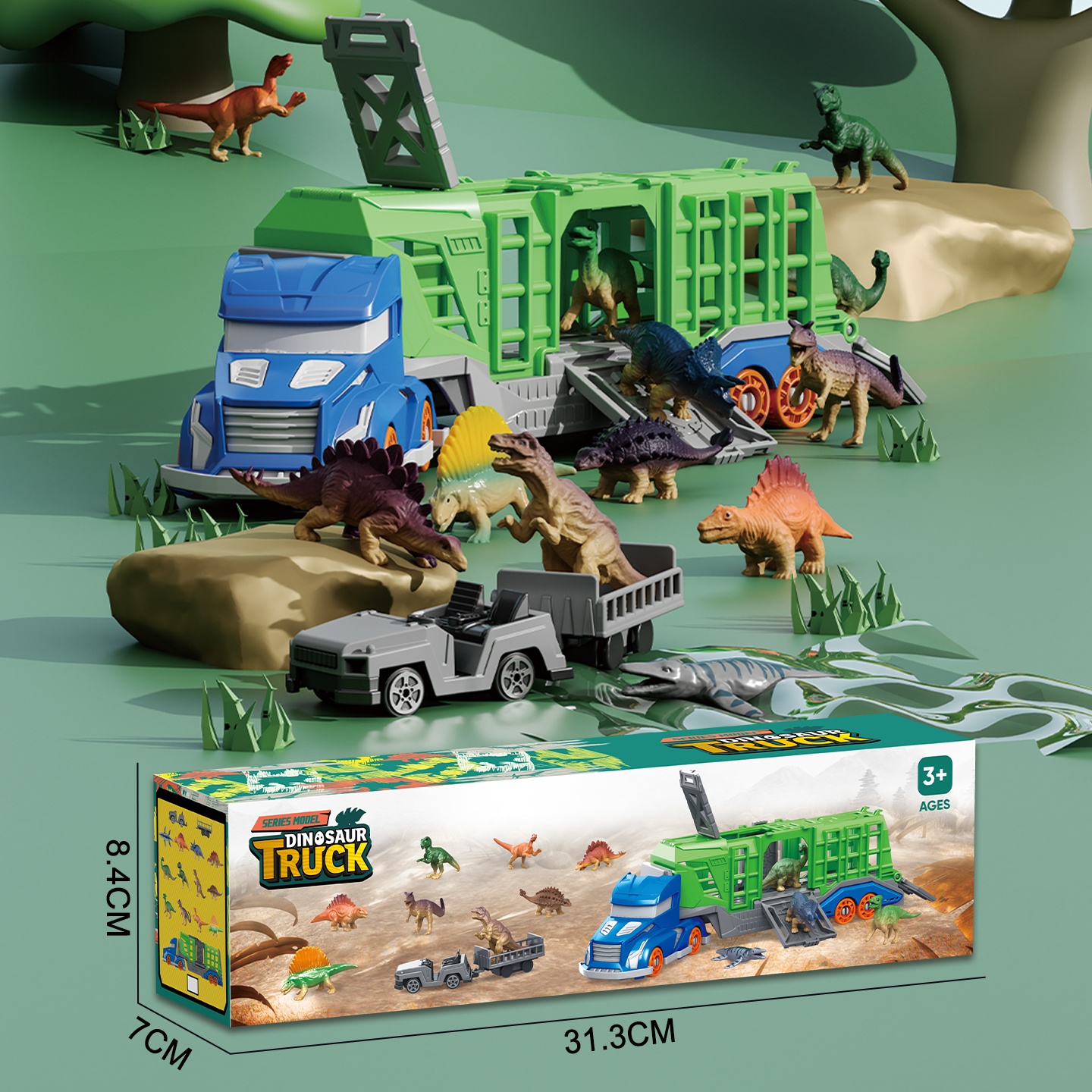 Dinosaur Animal Transport Vehi - Kids Toys Dinosaur ulasan dan harga
