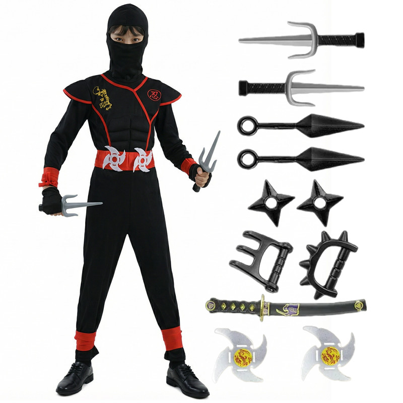 Black and Blue Ninja Costume f - Kids Toys Set ulasan dan harga