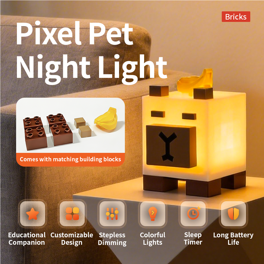 Capybara Pixel Pet Night Light - Kids Toys Bd ulasan dan harga