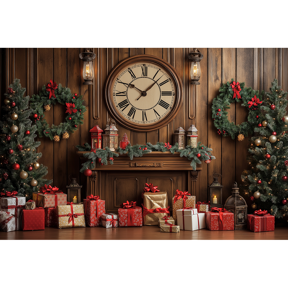 Christmas Clock Fireplace Kitc - Toys Background For Kids ulasan dan harga