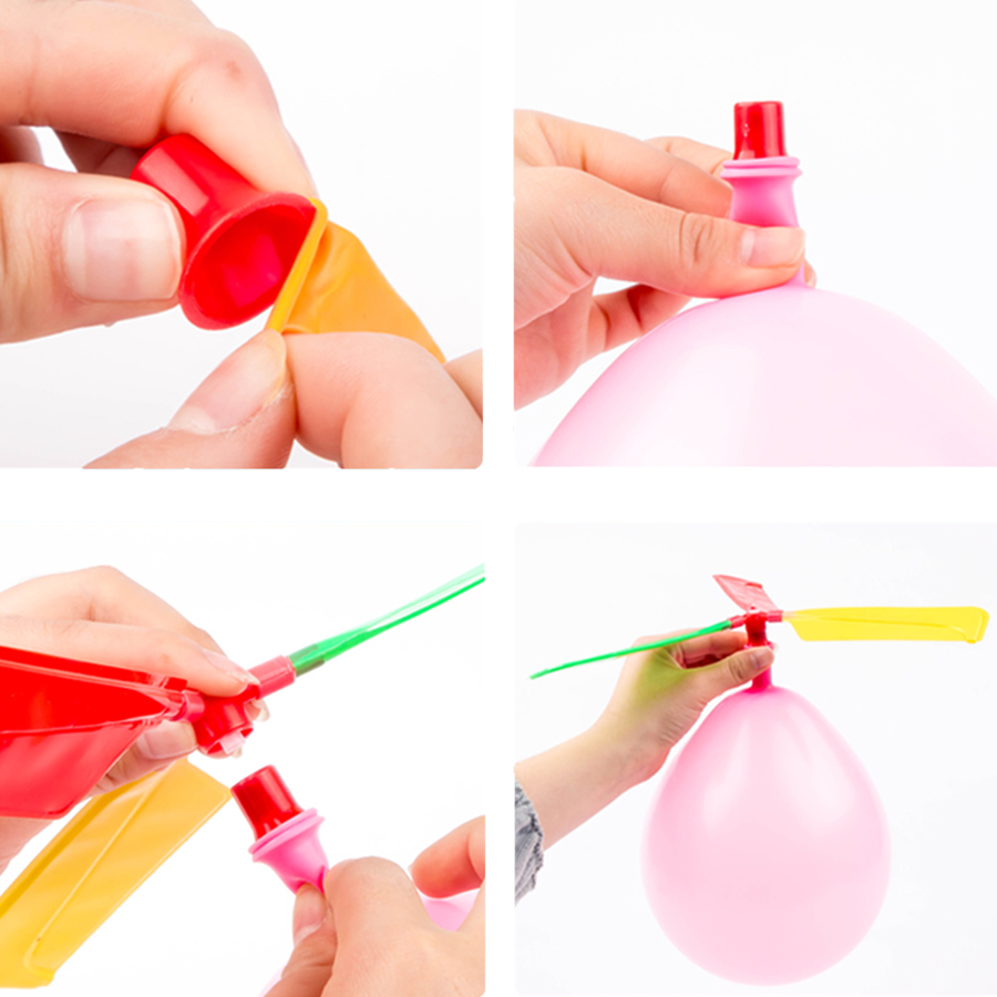 3/6/9sets Balloon Propeller He - Science Experiment Kit ulasan dan harga