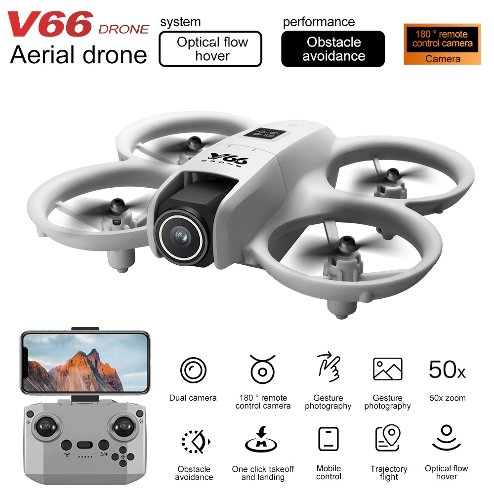 V66 Mini Drone 4K Profession H - Toys For Kids Video ulasan dan harga