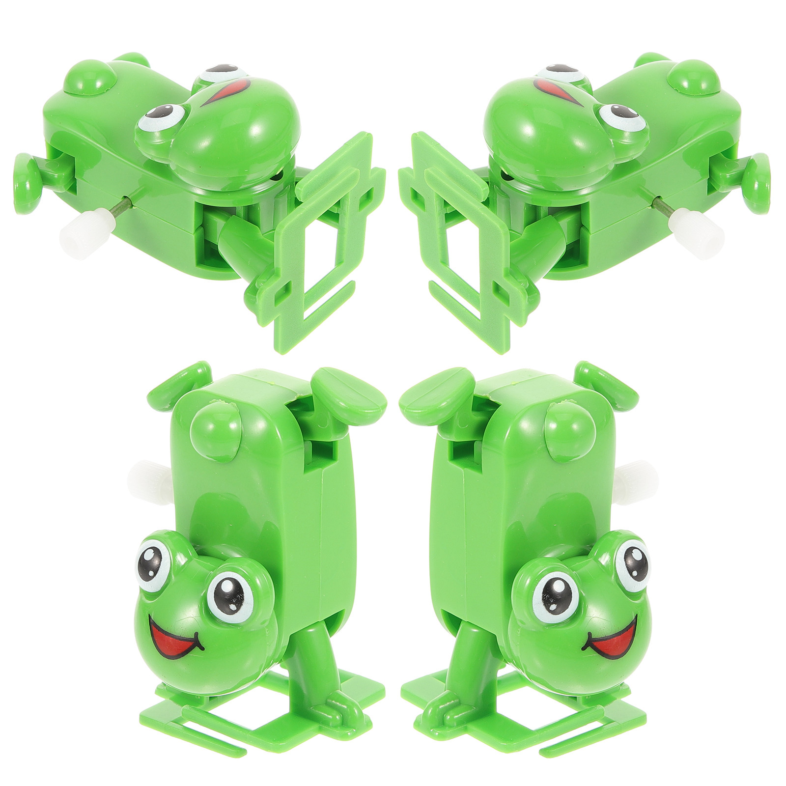 4Pcs Wind Up Frog Plastic Cloc - Kids Toys Vehicle ulasan dan harga