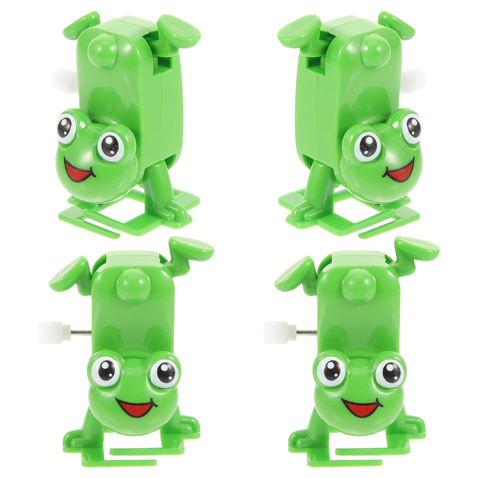 4Pcs Wind Up Frog Plastic Cloc - Kids Toys Vehicle ulasan dan harga