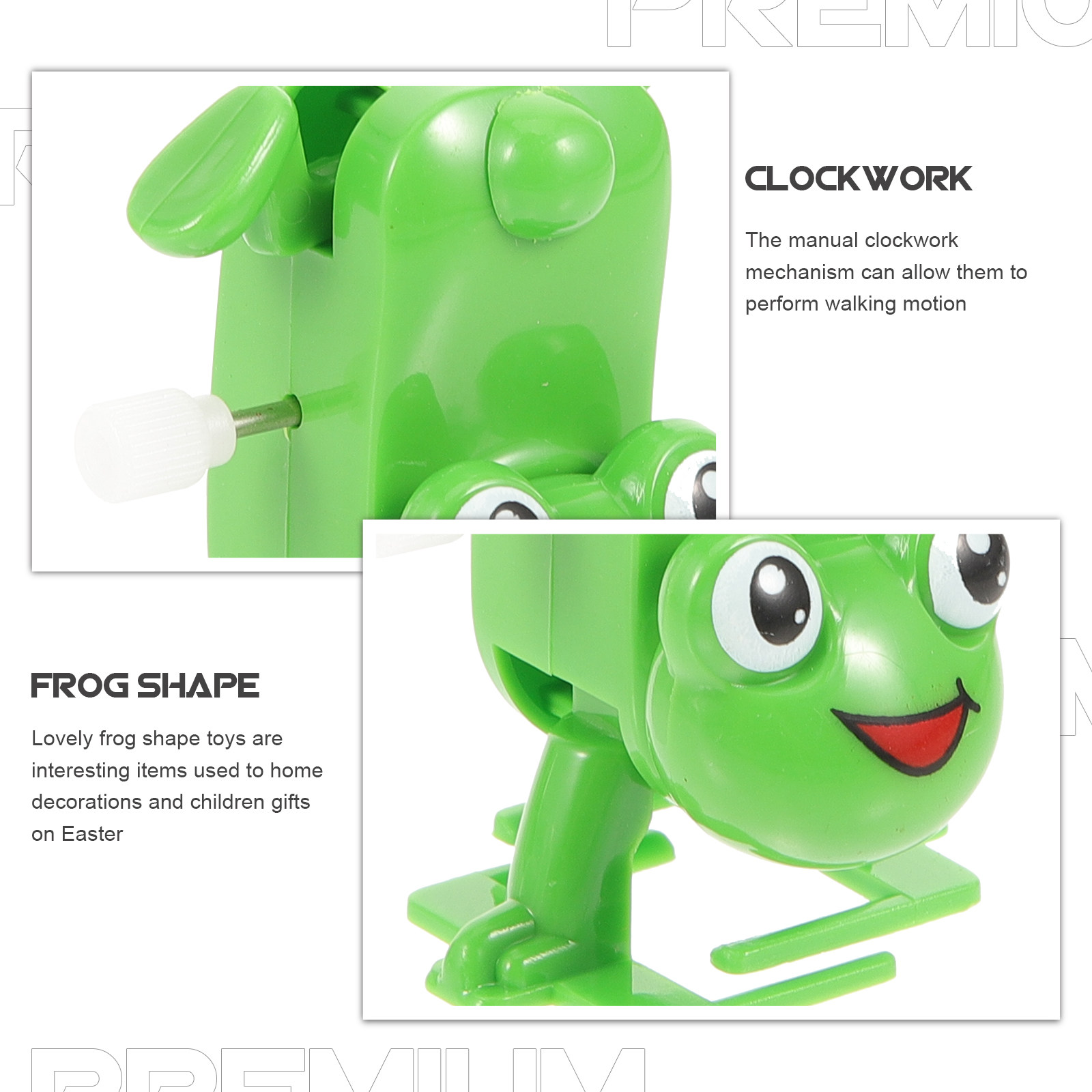 4Pcs Wind Up Frog Plastic Cloc - Kids Toys Vehicle ulasan dan harga