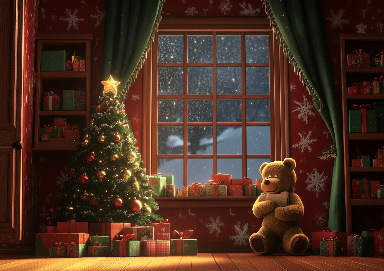 Winter Christmas Toy Store Pho - Toys Background For Kids ulasan dan harga