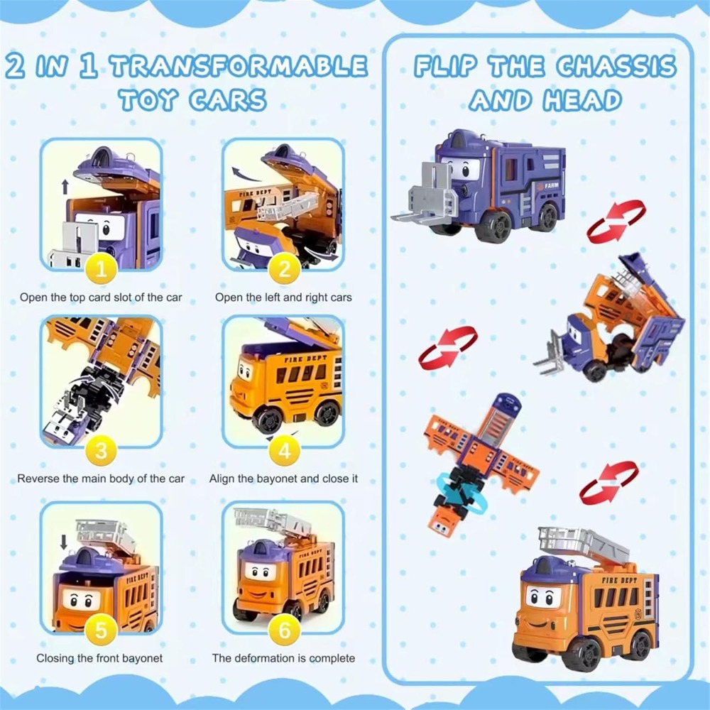 Flip Racers Transformable Cars - Kids Toys Vehicle ulasan dan harga