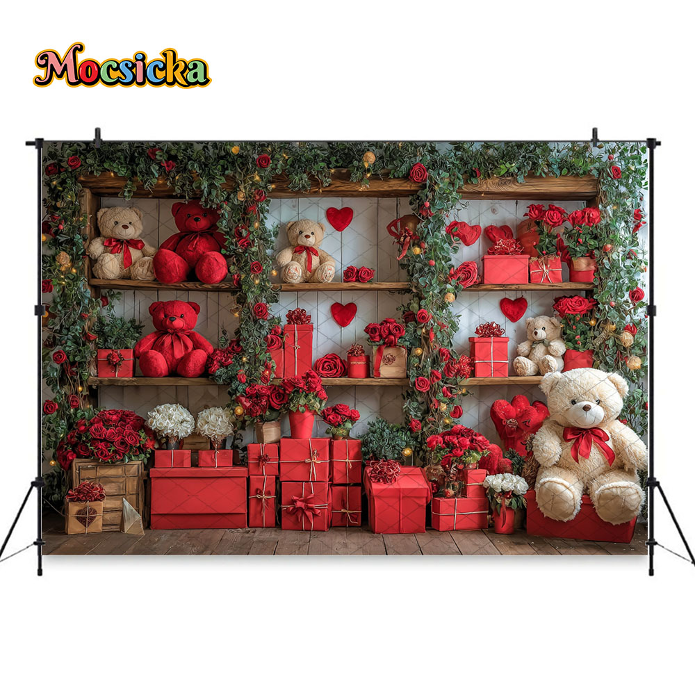 Mocsicka Valentine's Day Red B - Toys Background For Kids ulasan dan harga