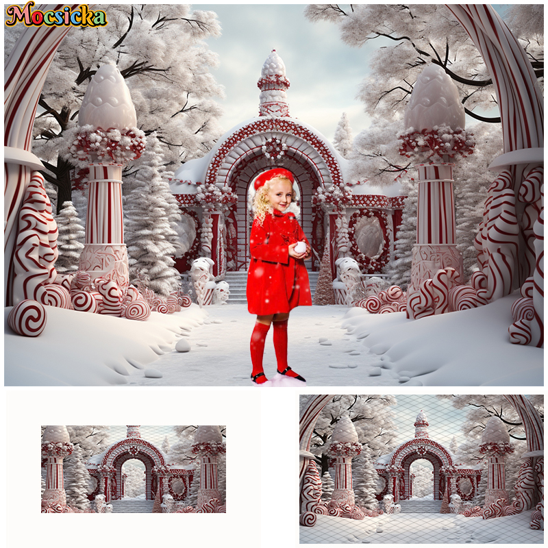 Winter Christmas Castle Ice Cr - Toys Background For Kids ulasan dan harga