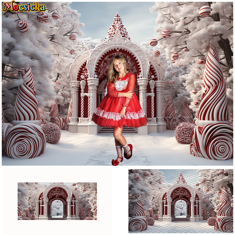 Winter Christmas Castle Ice Cr - Toys Background For Kids ulasan dan harga