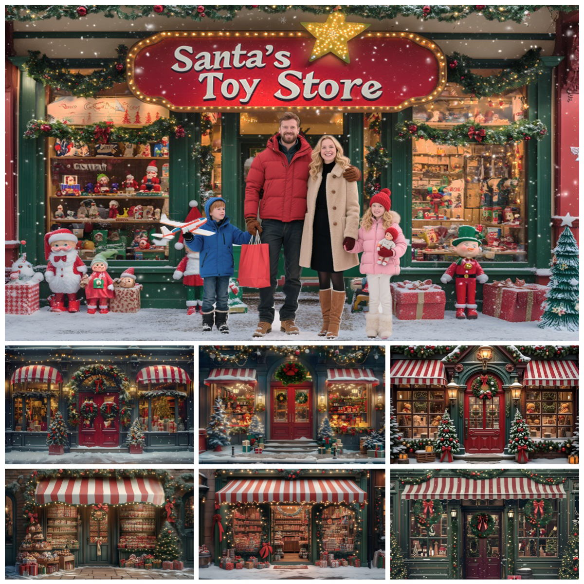 Santa Claus' Toy Store Photogr - Toys Background For Kids ulasan dan harga