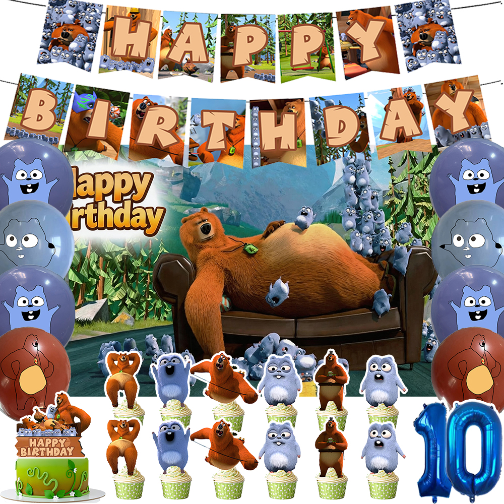 Grizzy & the Lemmings Birthday - Toys Background For Kids ulasan dan harga