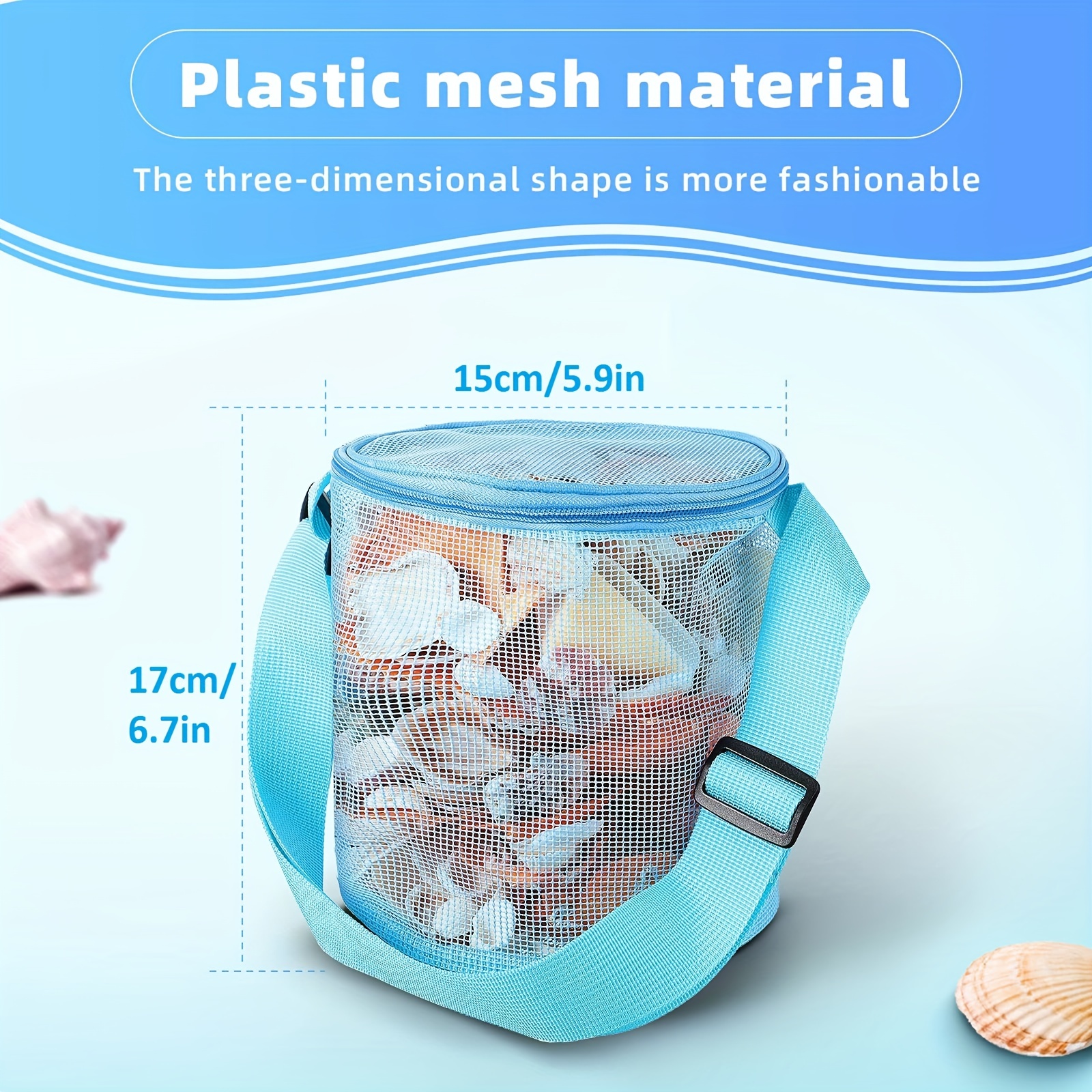 Colorful Beach Toys Mesh Beach - Kids Zipper Toys ulasan dan harga