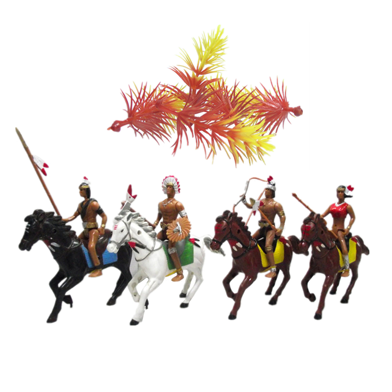 12pcs Large Indians Horse Tree - Kids Toys Horse ulasan dan harga