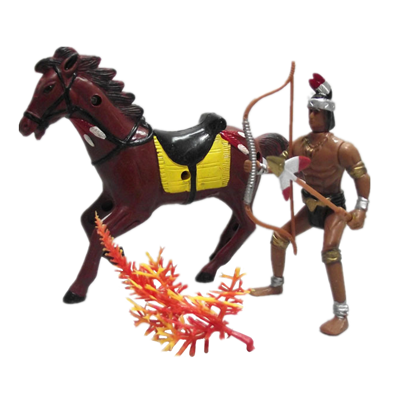 12pcs Large Indians Horse Tree - Kids Toys Horse ulasan dan harga