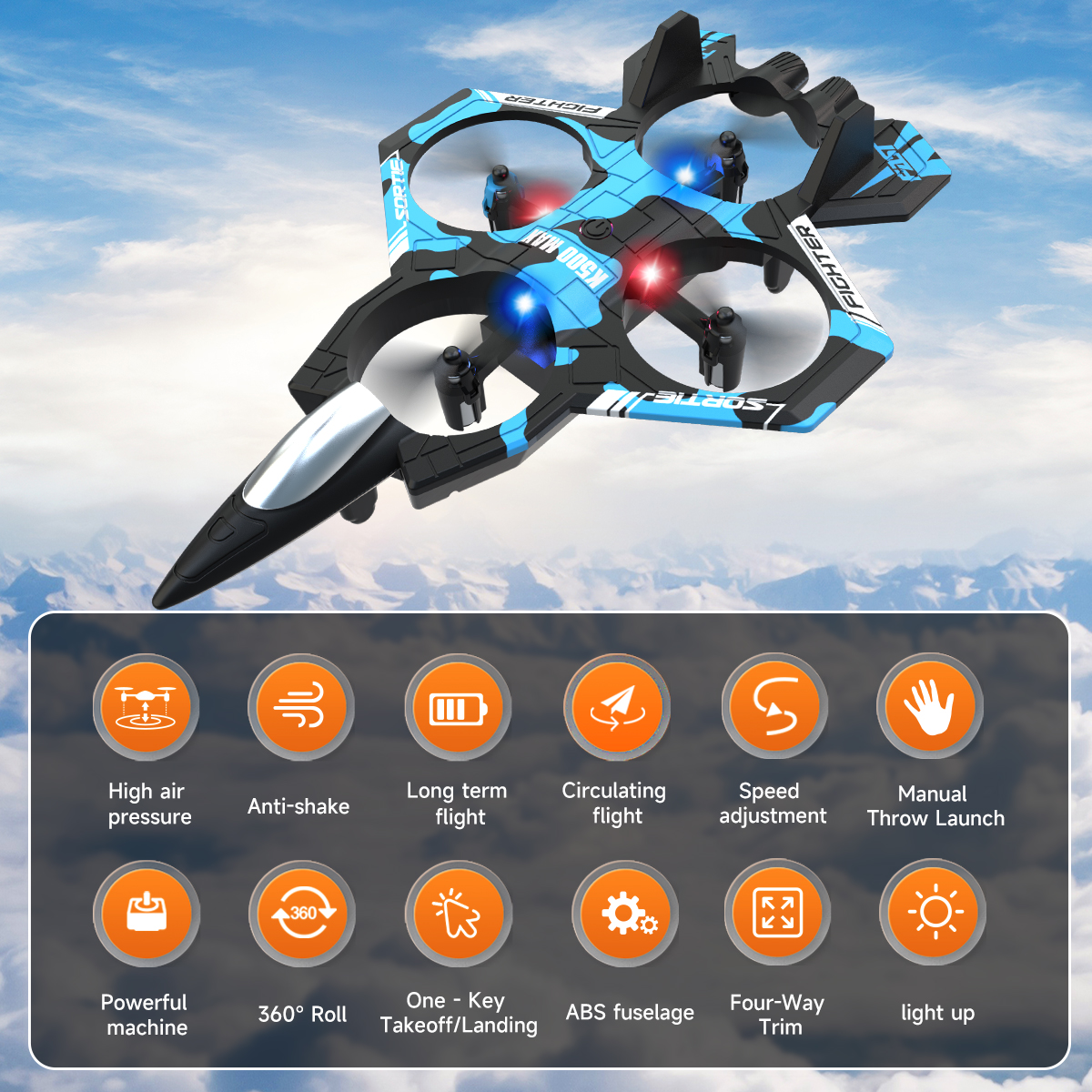 AXNEN K500 MAX RC Plane Fighte - Toys For Kids Video ulasan dan harga