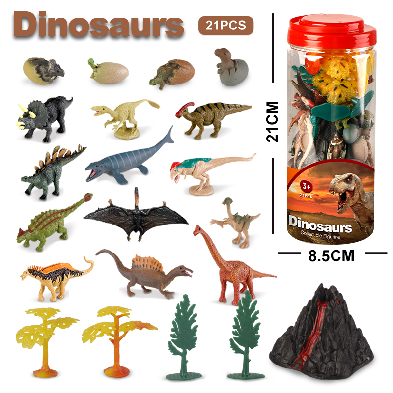 21Pcs Realistic Dinosaur Toy W - Kids Toys Dinosaur ulasan dan harga