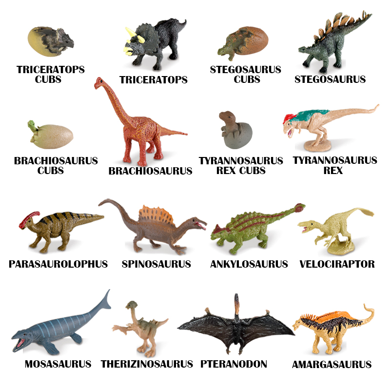 21Pcs Realistic Dinosaur Toy W - Kids Toys Dinosaur ulasan dan harga