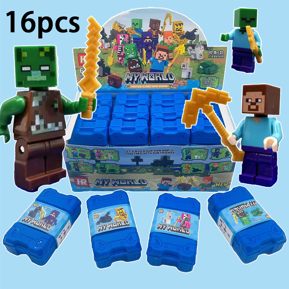 16pcs Anime My World Figure Ac - Kids Toys Deals ulasan dan harga
