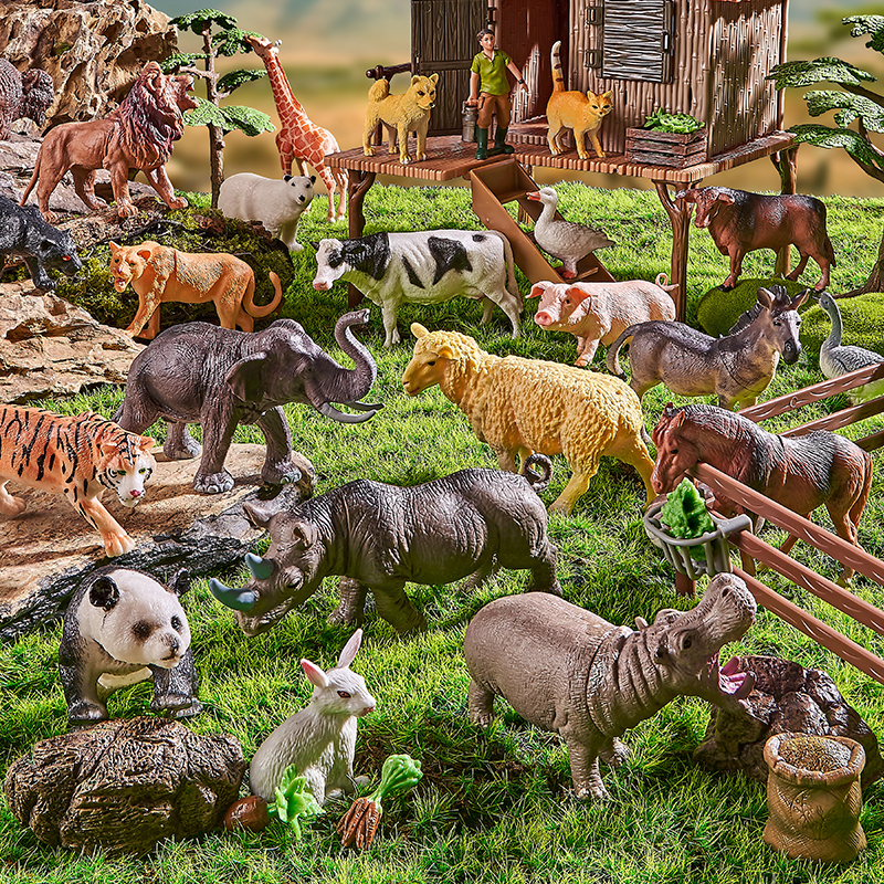 Montessori Toy Wild Farm Dinos - Kids Toys Dinosaur ulasan dan harga