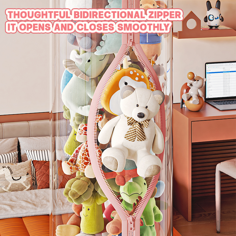 Transparent Plush Doll Storage - Kids Zipper Toys ulasan dan harga