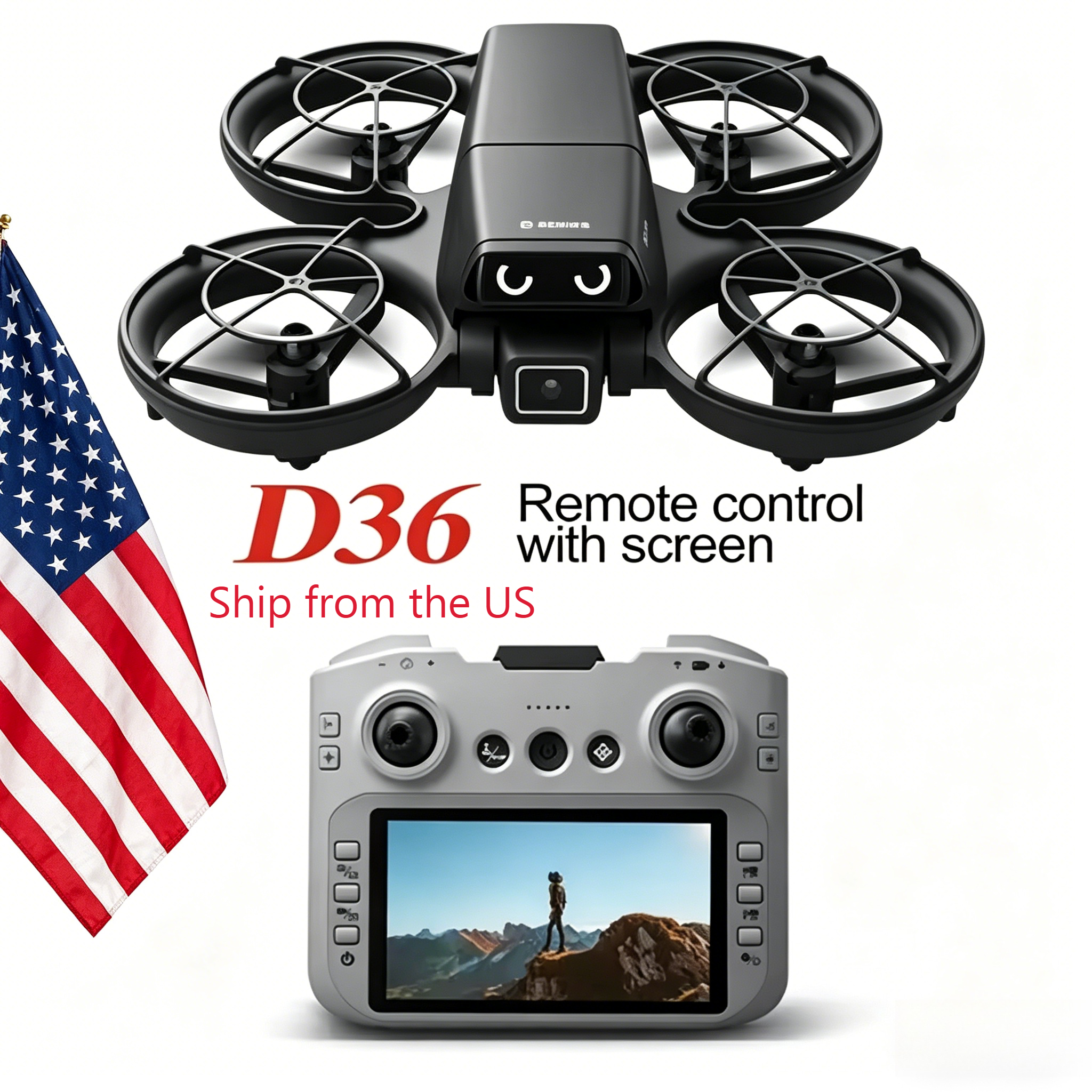D36 Mini Drone With Screen Rem - Toys For Kids Video ulasan dan harga