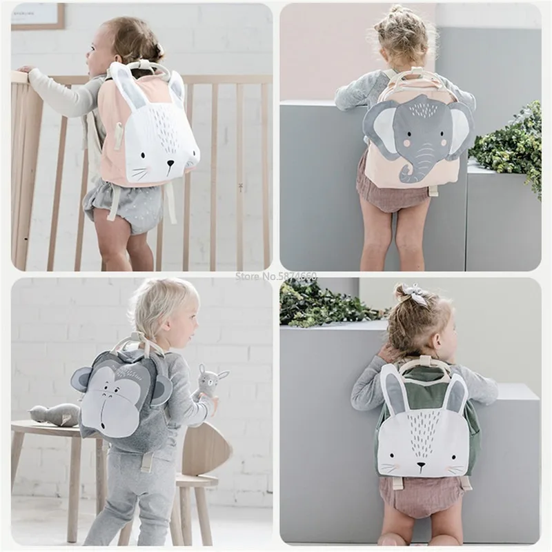 Animal Plush Backpacks Monkey  - Kids Zipper Toys ulasan dan harga