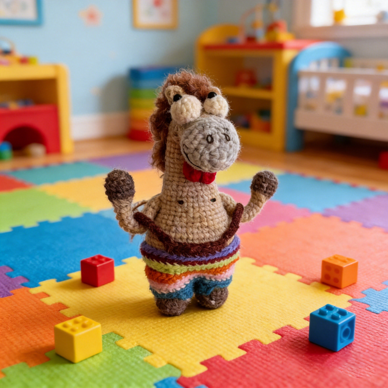 Custom Name Crochet Horse Plus - Kids Toys Horse ulasan dan harga