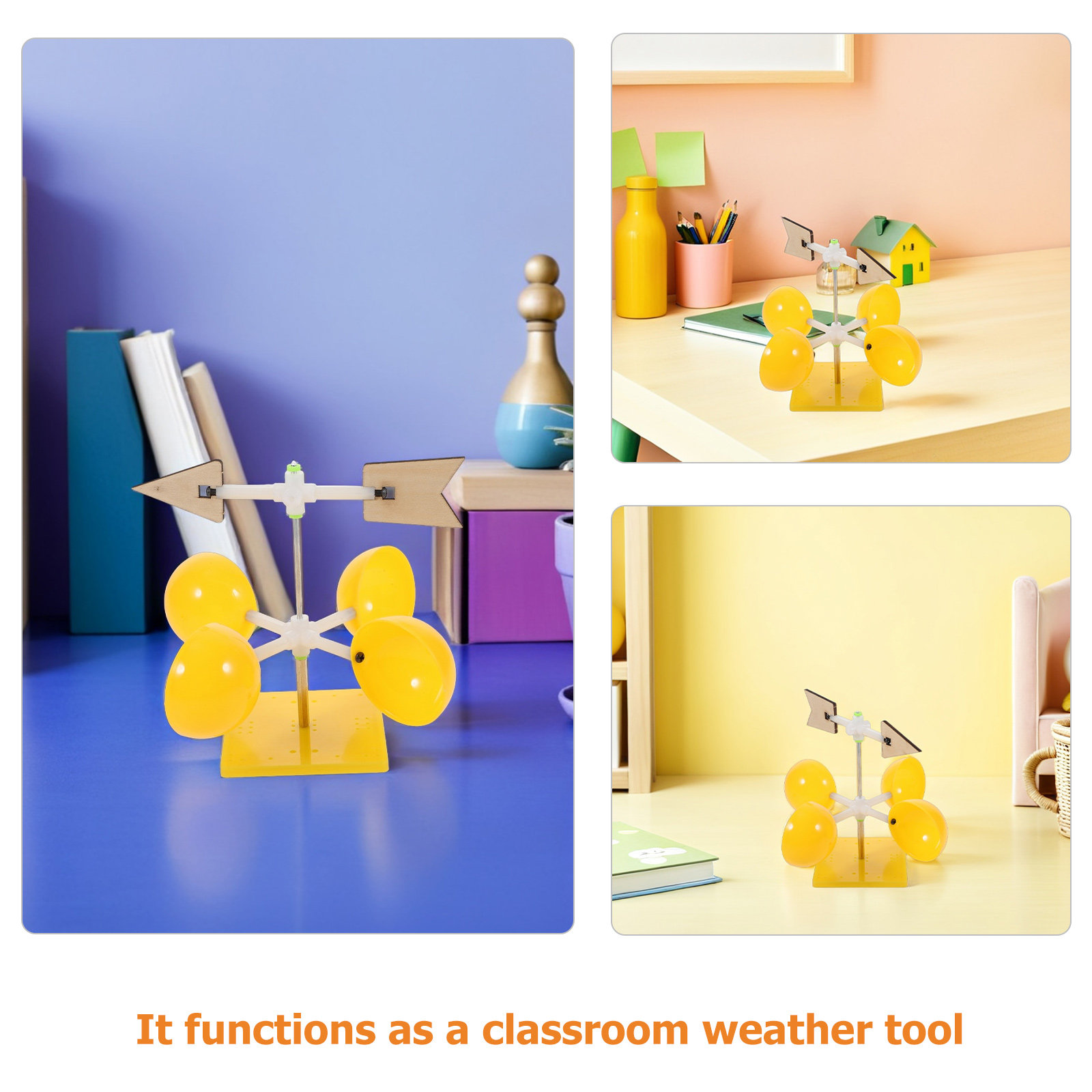 2Pcs Wind Vane Plastic Wind Di - Science Experiment Kit ulasan dan harga