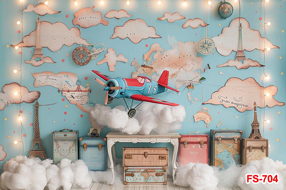 Birthday Backdrop Wooden Toy A - Toys Background For Kids ulasan dan harga