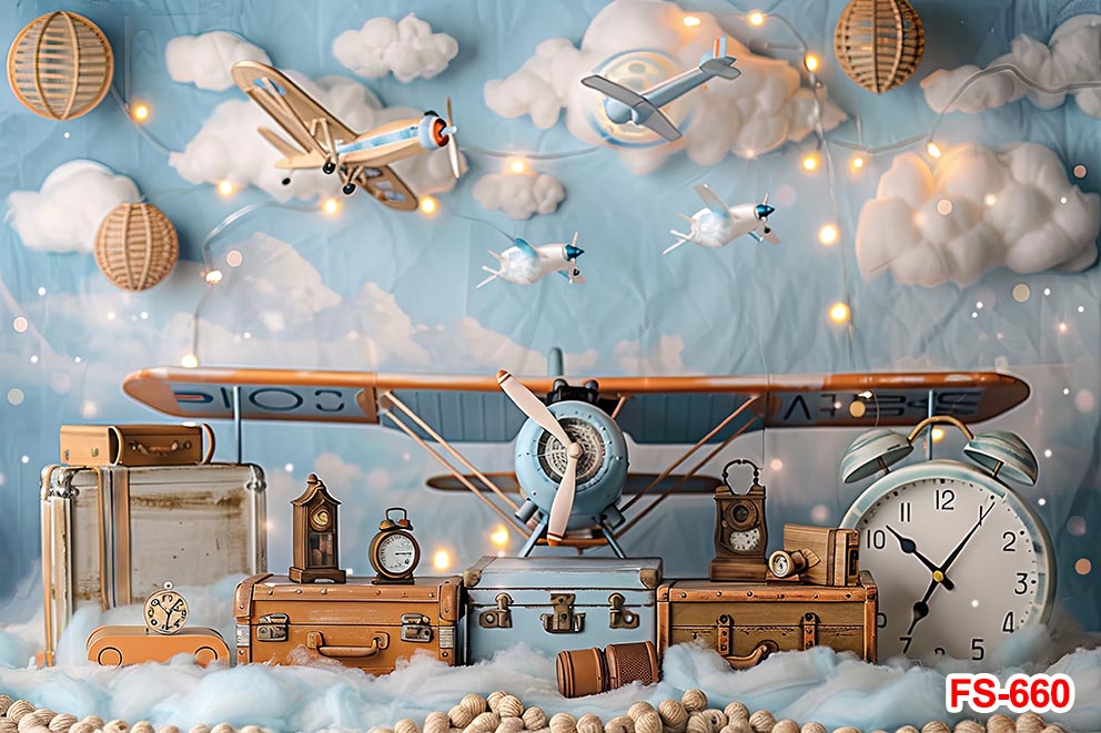 Birthday Backdrop Wooden Toy A - Toys Background For Kids ulasan dan harga