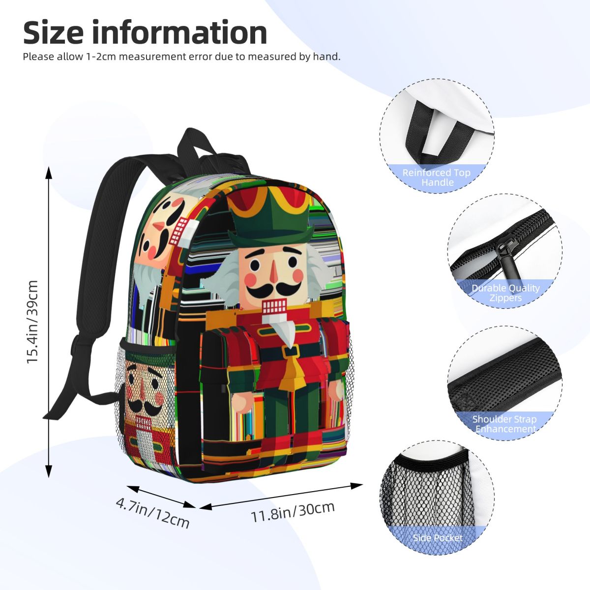 Nutcracker Soldier Toy Christm - Kids Zipper Toys ulasan dan harga