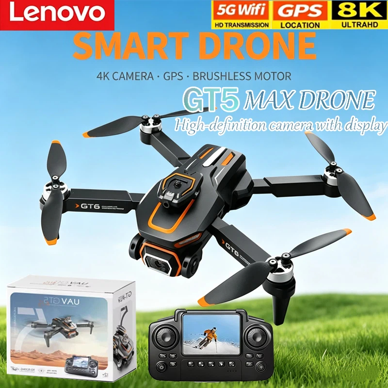Lenovo GT5 8K Dual Lens Drone, - Toys For Kids Video ulasan dan harga