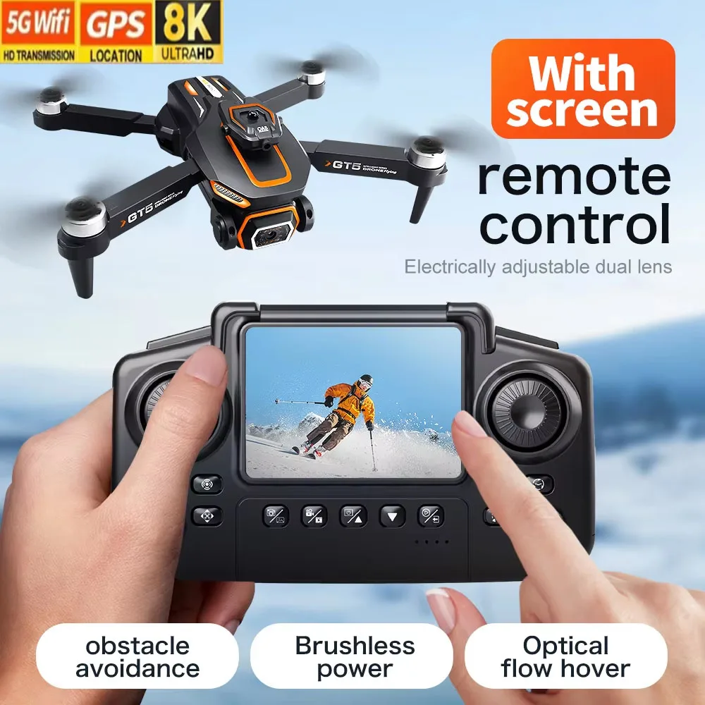 Lenovo GT5 8K Dual Lens Drone, - Toys For Kids Video ulasan dan harga