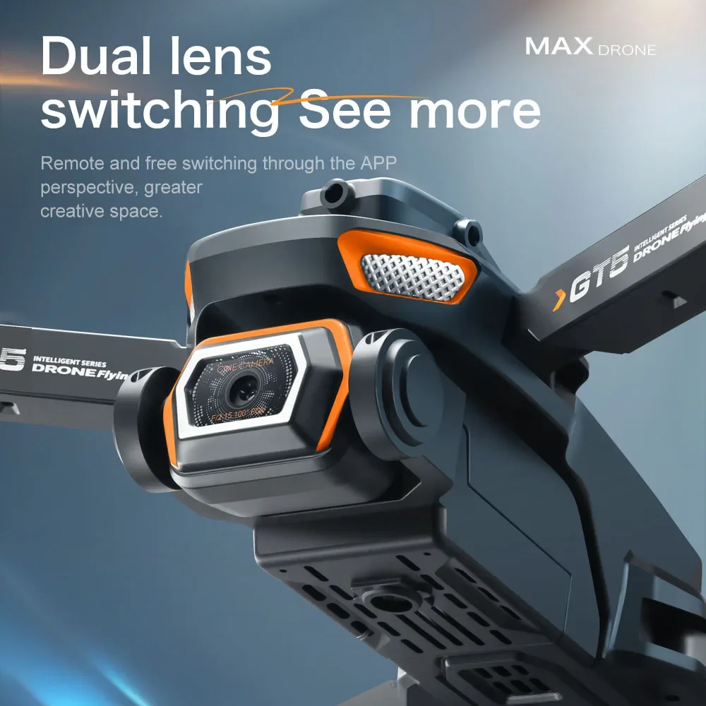Lenovo GT5 8K Dual Lens Drone, - Toys For Kids Video ulasan dan harga