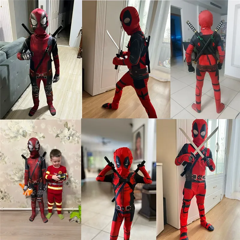 3-12Y Kids Deadpool Costume wi - Kids Toys Set ulasan dan harga
