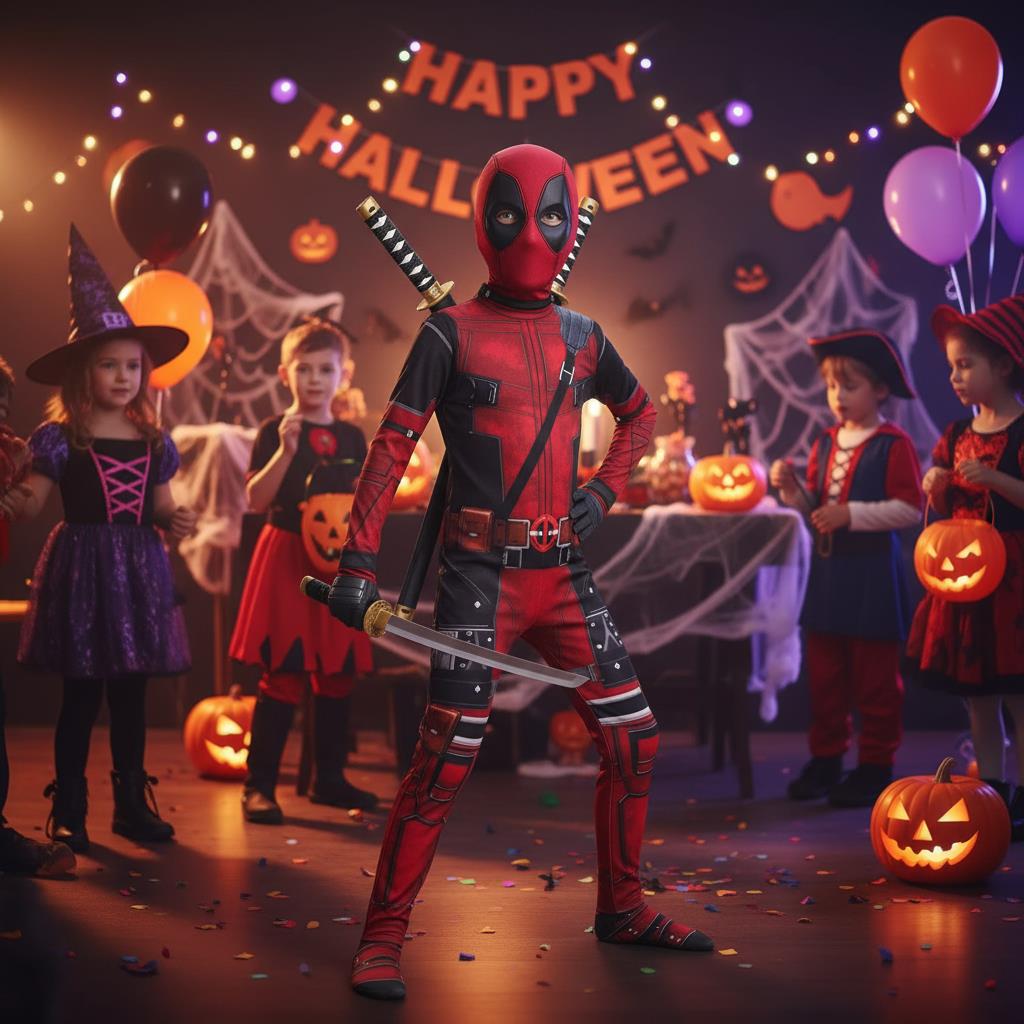 3-12Y Kids Deadpool Costume wi - Kids Toys Set ulasan dan harga