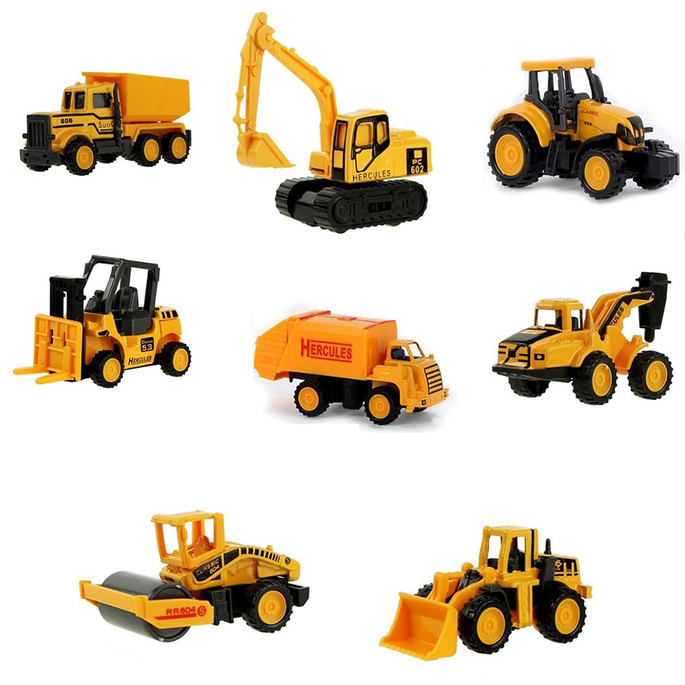 8 Types Mini Construction Engi - Kids Toys Jcb ulasan dan harga
