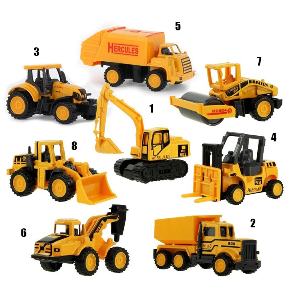 8 Types Mini Construction Engi - Kids Toys Jcb ulasan dan harga