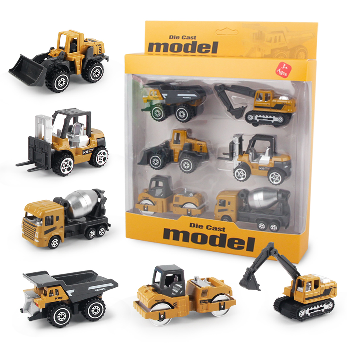 6pcs/set Alloy Engineering Tru - Kids Toys Jcb ulasan dan harga