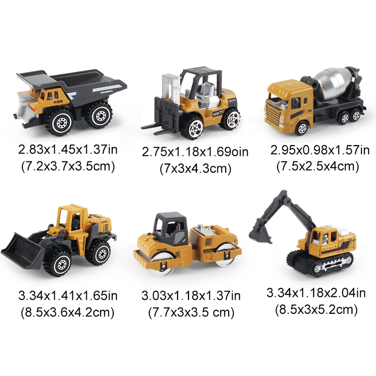 6pcs/set Alloy Engineering Tru - Kids Toys Jcb ulasan dan harga