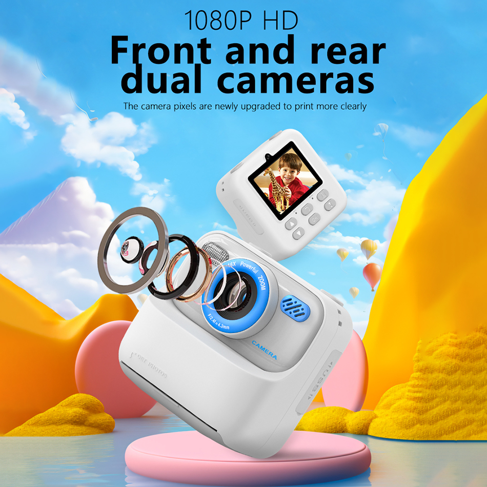 Kids Instant Print Camera 32GB - Toys For Kids Video ulasan dan harga