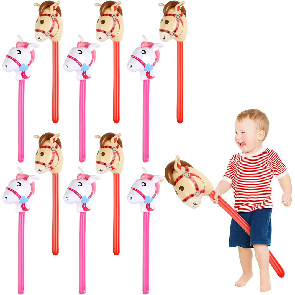 2Pcs Horse Head Stick Balloon  - Kids Toys Horse ulasan dan harga