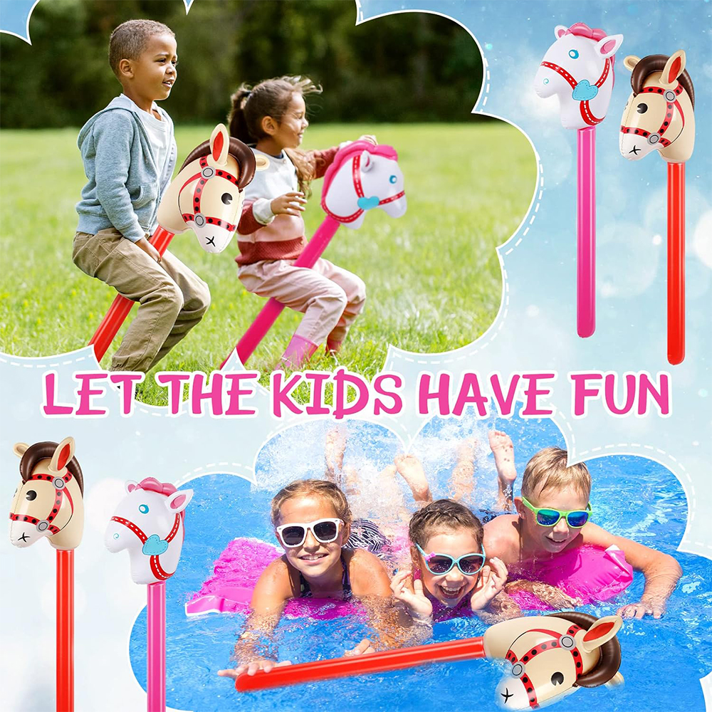 2Pcs Horse Head Stick Balloon  - Kids Toys Horse ulasan dan harga